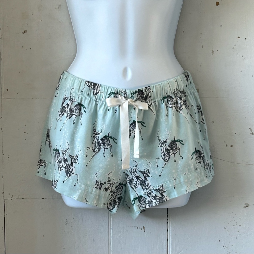 Victoria's Secret Holiday Reindeer Pajama Bottoms Sleep Shorts